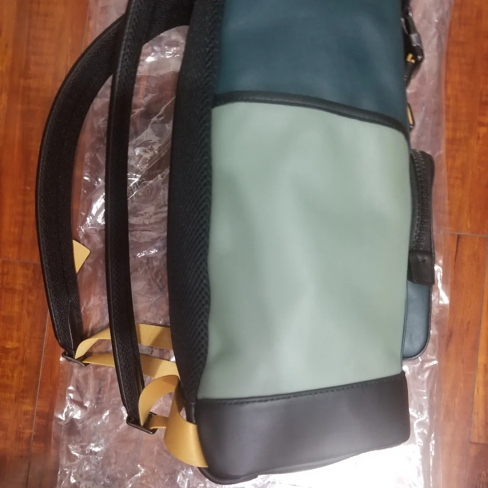 Coach Track Backpack In Colorblock With Coach Patch - Picture 7 of 16